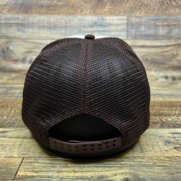 Pendleton Round Up Rodeo Mens Trucker Hat Brown Snapback Oregon Western Cowboy - Picture 5 of 8